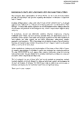 Intervention by the St. John's Community ofthe Sovereign Order of Malta