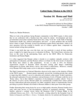 Statement by Petra Gelbart