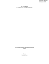 Statement by the Delegation of the Slovak Republic