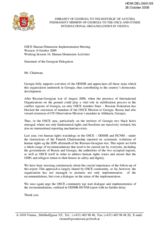 Statement of the Georgian Delegation