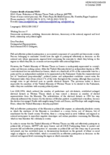 Statement on Democratic institutions