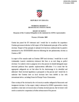 Response of the Croatian Delegation to the statement by GONG representative