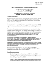 Statement by Ambassador Fredericka Gregory