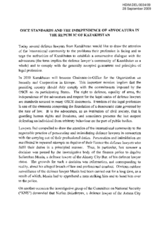 OSCE Standards And The Independence Of Advocatura In The Republic Of Kazakhstan