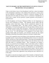 Statement of Kazakh Lawyers