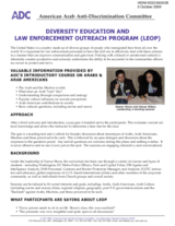 Factsheet - Diversity Education and lAw Enforcement Outreach Program (LEOP)