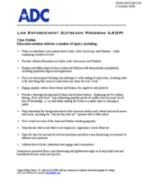 Law Enforcement Outreach Program (LEOP) - Class Outline
