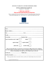 Novotel hotel booking form