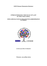 Human Dimension Seminar on Strengthening the Rule of Law: Consolidated Summary