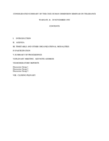 Human Dimension Seminar on Tolerance, 16-20 November 1992: Consolidated Summary