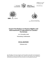Expert Workshop on Human Rights and International Co-operation in Counter-Terrorism: Final Report