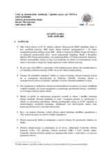 Bosna i Hercegovina, Opći izbori, 1.oktobar 2006.godine: Međuvremeni izvještaj 1