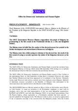 Press Statement on the First Round of the Presidential Elections in Bulgaria, 27 October 1996