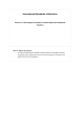 Protocol 1 to the European Convention on Human Rights and Fundamental Freedoms. Paris, 20 March 1952 Protocol 1 to the European Convention on Human Rights and Fundamental Freedoms. Paris, 20 March 1952
