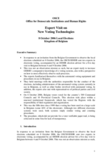 Expert Visit on New Voting Technologies