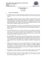 Georgia, Municipal Elections, 30 May 2010: Interim Report No. 2