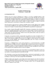 2009 parliamentary elections in the Republic of Moldova: interim report 1 (ro)