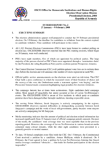 Armenia, Presidential Election, 19 February 2008: Interim Report No. 2 Armenia, Presidential Election, 19 February 2008: Interim Report No. 2