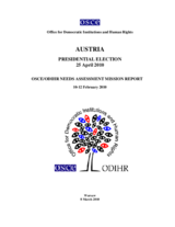 Austria, Presidential Election, 25 April 2010: Needs Assessment Mission Report