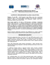 Crna Gora, Prijevremeni parlamentarni izbori, 29. mart 2009.: Saopštenje o preliminarnim nalazima i zaključcima