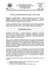 Crna Gora, Predsjednički izbori, 22. decembar 2002.: Izvještaj o preliminarnim saznanjima i zaključcima