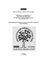 Uzbekistan, Parliamentary Elections, 5 and 19 December 1999: Final Report