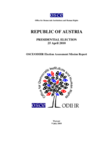 Austria, Presidential Election, 25 April 2010: Final Report