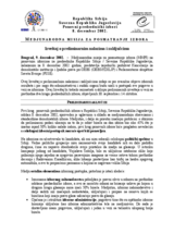 Srbija, Ponovni predsednički izbori, 8. decembar 2002.: Izveštaj o preliminarnim nalazima i zaključcima