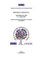 Moldova, Alegeri locale, 3 şi 17 iunie 2007: Raportul final