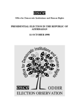 Azerbaijan, Presidential Election, 11 October 1998: Final Report