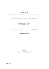 Поранешна Југословенска Република Македонија, Parlamentarni izbori, 15 septemvri 2002: Конечен извештај
