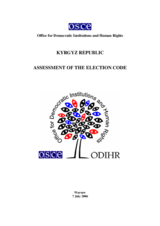 Kyrgyzstan: Assessment of the Election Code