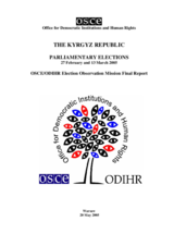 Kyrgyzstan, Parliamentary Elections, 27 February and 13 March 2005: Final Report