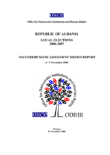 Albania, Local Elections, 18 February 2007: Needs Assessment Mission Report