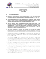 Kyrgyzstan, Constitutional Referendum, 27 June 2010: Interim Report No. 1