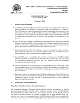 Ukraine, Presidential Election, 17 January and 7 February 2010: Interim Report No. 4