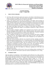 Kazakhstan, Parliamentary Elections, 18 August 2007: Interim Report No. 1