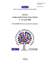 Italy, Parliamentary Elections, 9-10 April 2006: Final Report