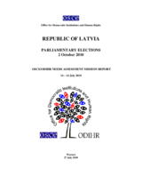 Latvia, Parliamentary Elections, 2 October 2010: Needs Assessment Mission Report