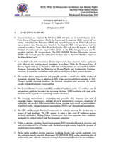 Bosnia and Herzegovina, General Elections, 3 October 2010: Interim Report No. 1