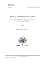 Report by Ambassador Janez Lenarcic Report by Ambassador Janez Lenarcic