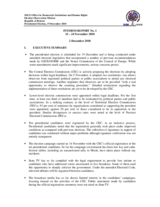 Belarus, Presidential Election, 19 December 2010: Interim Report No. 1