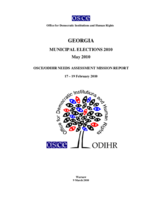 Georgia, Municipal Elections, 30 May 2010: Needs Assessment Mission Report