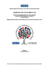 Kyrgyzstan, Constitutional Referendum, 27 June 2010: Final Report (ky)