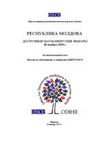 Moldova, Early Parliamentary Elections, 28 November 2010: Final Report