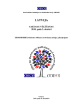 Latvia, Parliamentary Elections, 2 October 2010: Final Report