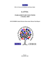 Latvia, Parliamentary Elections, 2 October 2010: Final Report