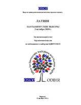 Latvia, Parliamentary Elections, 2 October 2010: Final Report