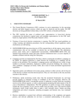 Kazakhstan, Early Presidential Election, 3 April 2011: Interim Report No. 2