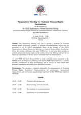 Preparatory Meeting for National Human Rights Institutions